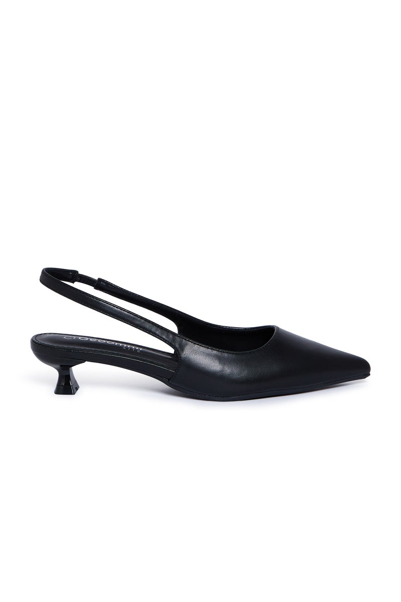 Geoomnii Low Heel Mules for Women – Comfortable Slip-On Heels for Office, Casual & Daily Wear - Image 2